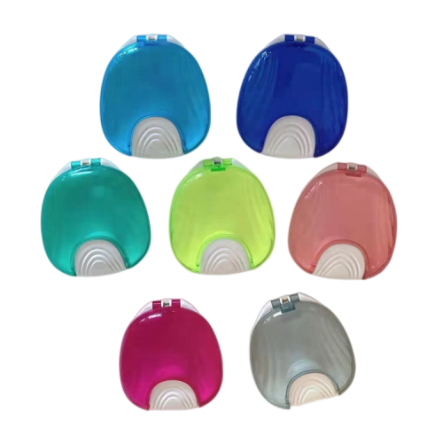 Plastic Denture Holder Durable Orthodontic Shell Shape Press-to-open Retainer Box Factory